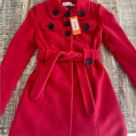 Karen Millen Jackets & Blazers - Karen Millen Vibrant Red wool cashmere coat
